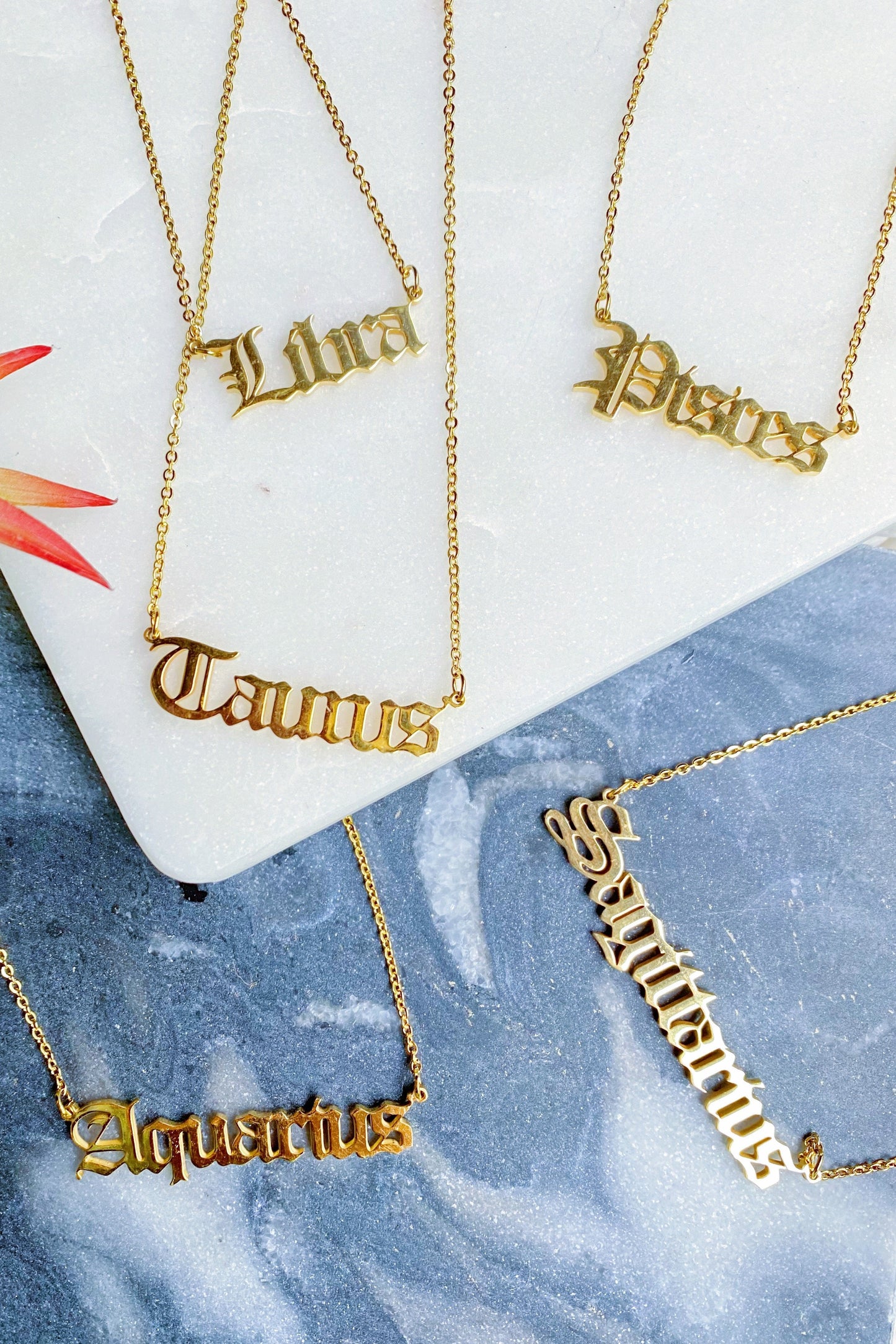collana con segno zodiacale