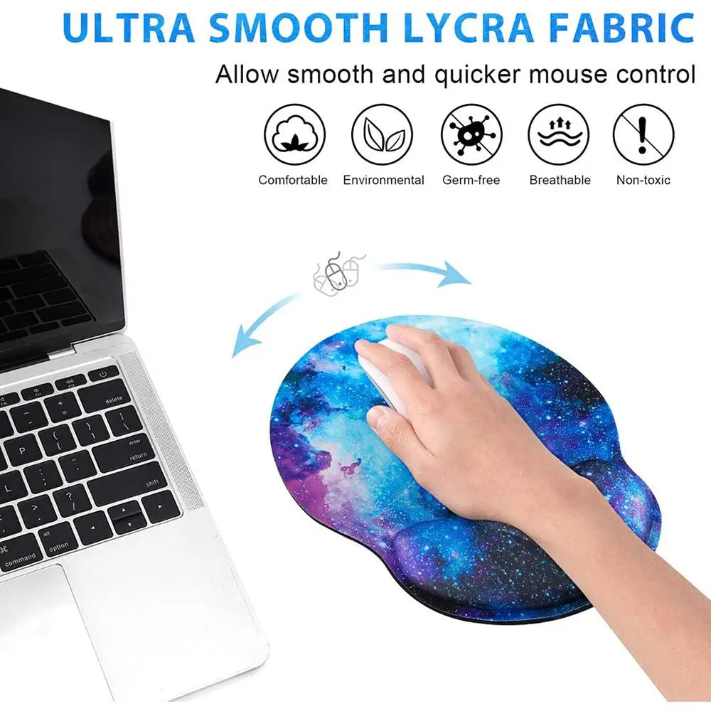 Supporto per il mouse in silicone Supporto ergonomico per la mano antiscivolo