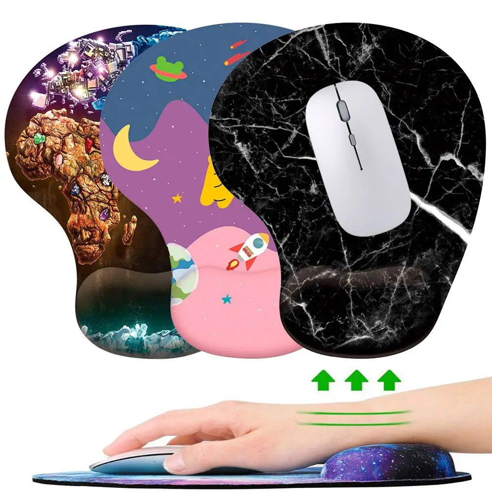 Supporto per il mouse in silicone Supporto ergonomico per la mano antiscivolo