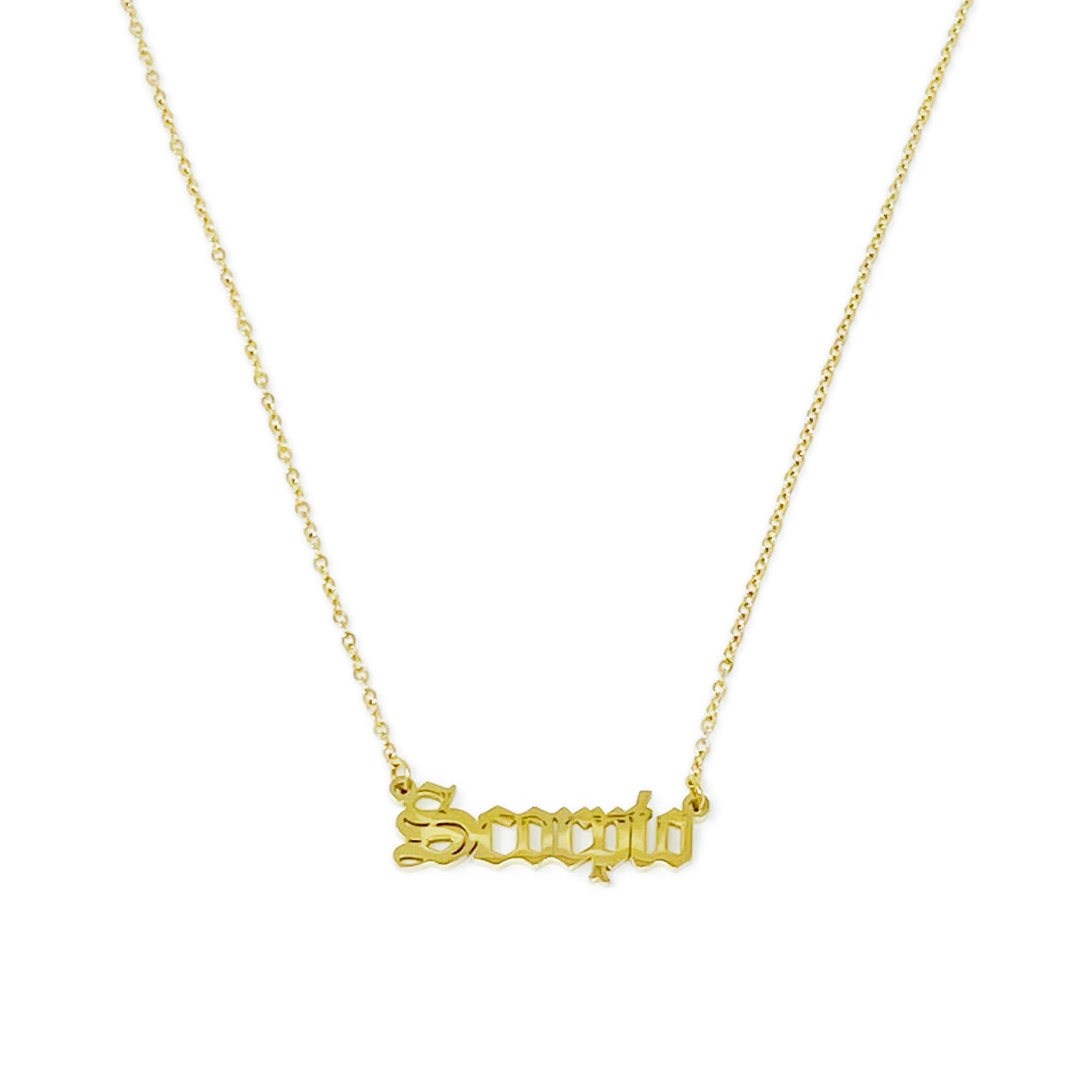 collana con segno zodiacale